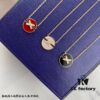 692fffea99f2d84055c8ebc6 New 925 Sterling Silver Plated with Gold CHAUMET Paris Jeux de Liens Harmony Round Mother-of-Pearl Pendant Necklace