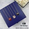 692ffff099f2d84055c8ebca New 925 Sterling Silver Plated with Gold CHAUMET Paris Jeux de Liens Harmony Round Mother-of-Pearl Pendant Necklace