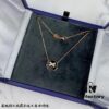 692ffff199f2d84055c8ebcc New 925 Sterling Silver Plated with Gold CHAUMET Paris Jeux de Liens Harmony Round Mother-of-Pearl Pendant Necklace