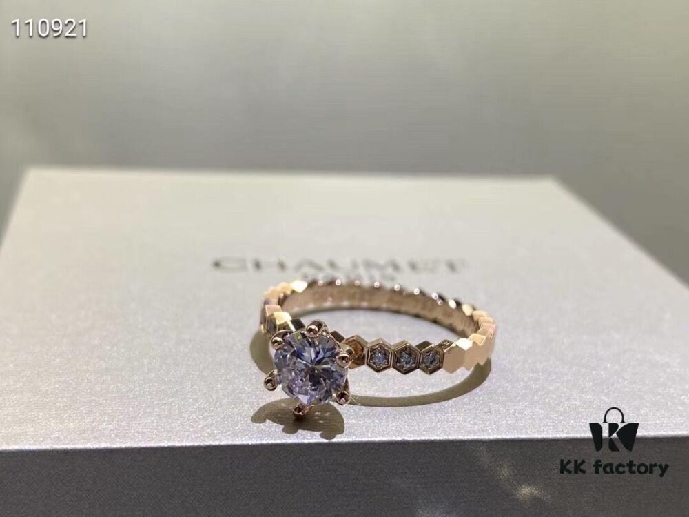 692ffff399f2d84055c8ebcd Shangmei Honeycomb Solitaire Ring, Bridal Diamond-Grade Premium Style, Elegant and Beautiful, Radiating Brilliant Sparkle All Around, High-End Custom 925 Sterling Silver Plated with 18K Real Gold, Center Stone Featuring 8-Star 8-Arrow Cut