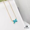 692ffffc99f2d84055c8ebd6 CHAUMET PARIS Liens 'Forever Linked' Pendant Necklace – Symbol of Love and Connection, Crafted in 18K Gold-Plated 925 Silver with Mother-of-Pearl, Turquoise, Lapis Lazuli, Featuring Openwork Cross Design Set with Sparkling Zirconia, Adjustable Chain Length 42cm