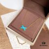692ffffc99f2d84055c8ebd7 CHAUMET PARIS Liens 'Forever Linked' Pendant Necklace – Symbol of Love and Connection, Crafted in 18K Gold-Plated 925 Silver with Mother-of-Pearl, Turquoise, Lapis Lazuli, Featuring Openwork Cross Design Set with Sparkling Zirconia, Adjustable Chain Length 42cm