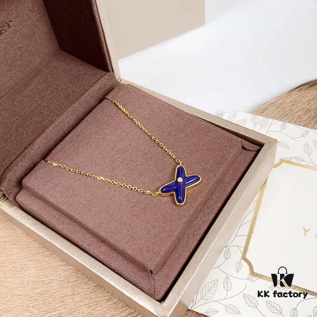 6930000499f2d84055c8ebdc CHAUMET PARIS Liens 'Forever Linked' Pendant Necklace – Mother-of-Pearl, Turquoise, Lapis Lazuli, White Gold, Yellow Gold, 18K Gold-Plated 925 Silver with Zircon Accents