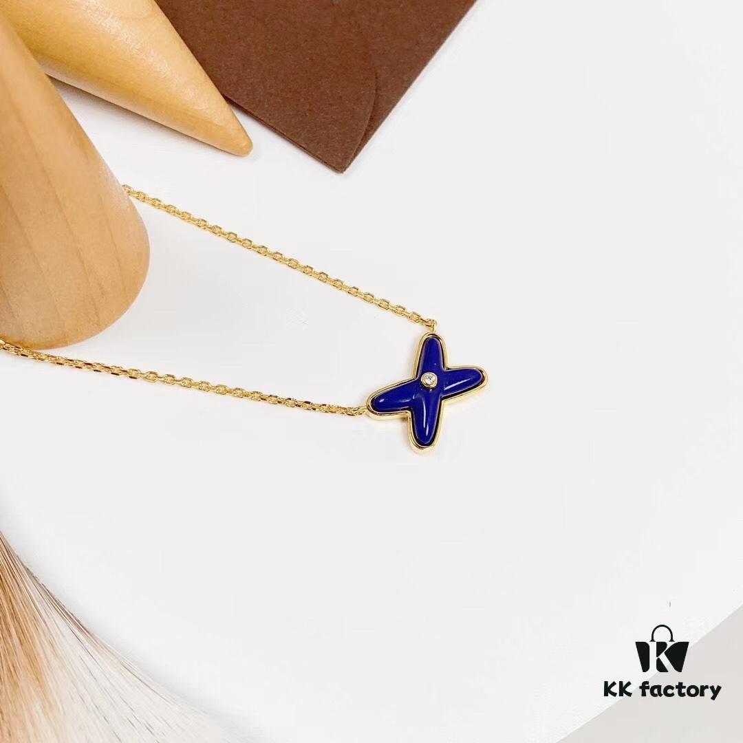 6930000499f2d84055c8ebdd CHAUMET PARIS Liens 'Forever Linked' Pendant Necklace – Mother-of-Pearl, Turquoise, Lapis Lazuli, White Gold, Yellow Gold, 18K Gold-Plated 925 Silver with Zircon Accents