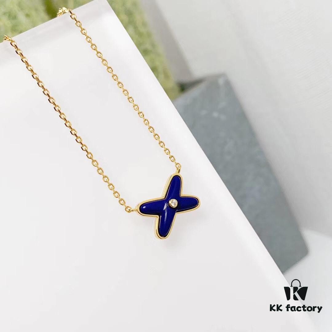 6930000999f2d84055c8ebe0 CHAUMET PARIS Liens 'Forever Linked' Pendant Necklace – Mother-of-Pearl, Turquoise, Lapis Lazuli, White Gold, Yellow Gold, 18K Gold-Plated 925 Silver with Zircon Accents