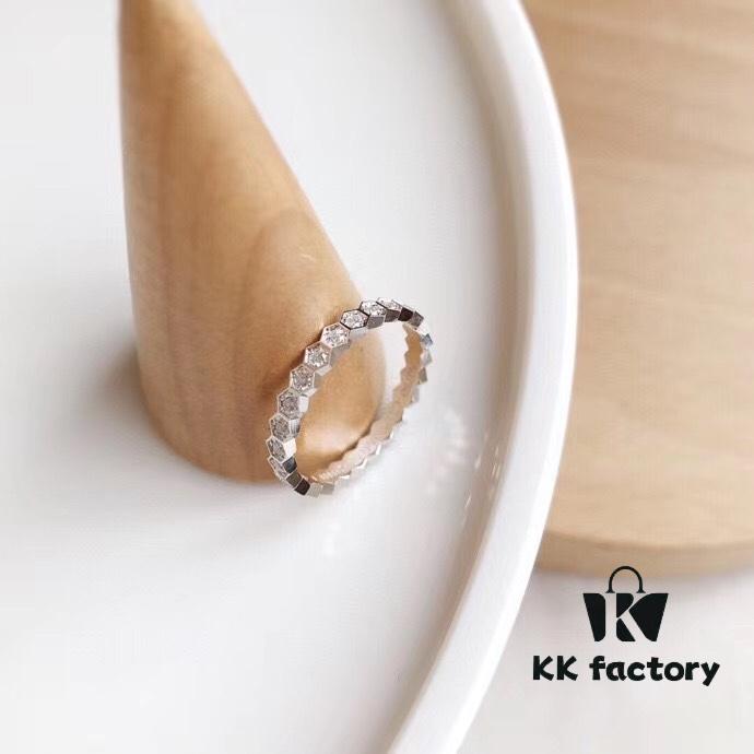 6930004199f2d84055c8ec12 2020 Latest ZP Version SAMMY PARIS Full Diamond Honeycomb Ring, V-Gold Electroplated Thick Gold, Excellent Color Retention