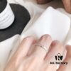 6930004499f2d84055c8ec17 2020 Latest ZP Version SAMMY PARIS Full Diamond Honeycomb Ring, V-Gold Electroplated Thick Gold, Excellent Color Retention