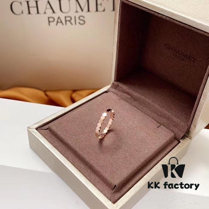 6930004d99f2d84055c8ec24 CHAUMET Paris Honeycomb Design Ring in 18K Rose Gold