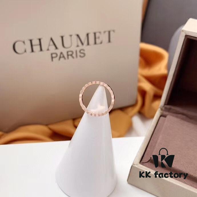 6930005199f2d84055c8ec2b CHAUMET Paris Honeycomb Design Ring in 18K Rose Gold