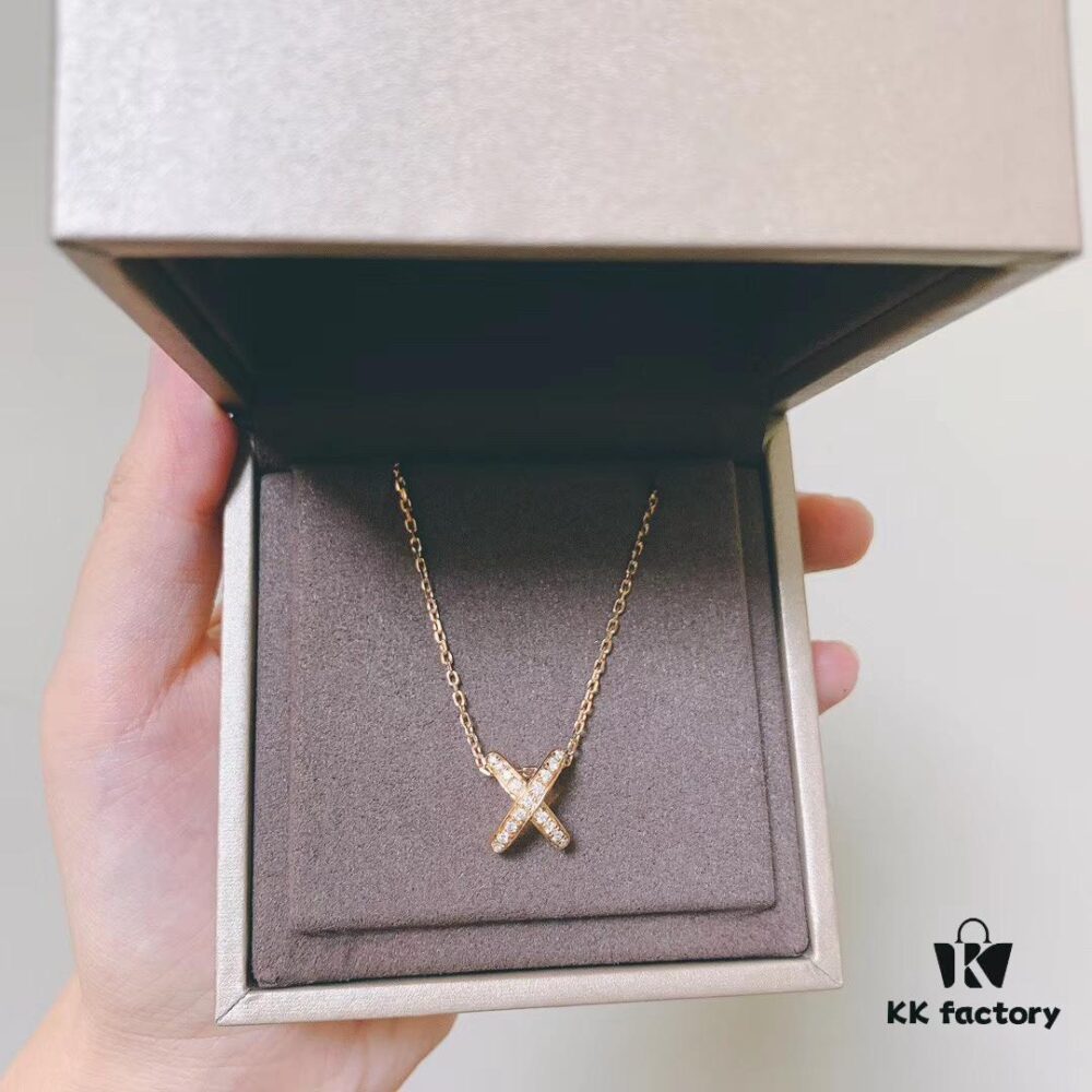 6930005999f2d84055c8ec33 CHAUMET Liens Collection Cross Pendant Necklace