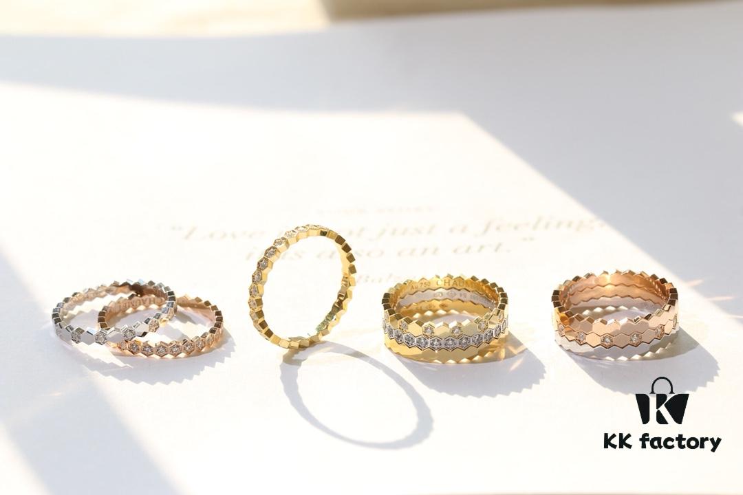 6930006999f2d84055c8ec42 Chaumet Liens Honeycomb Collection Ring – Available in Plain, Half-Diamond, and Full-Diamond Versions
