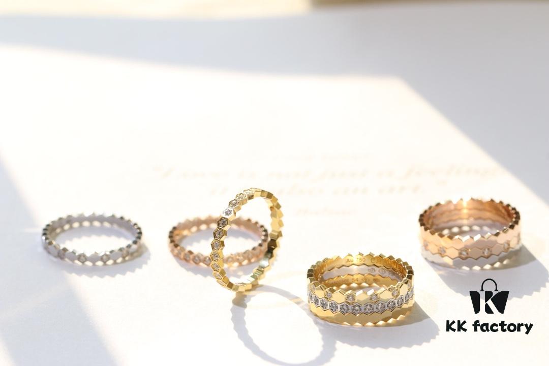 6930006a99f2d84055c8ec43 Chaumet Liens Honeycomb Collection Ring – Available in Plain, Half-Diamond, and Full-Diamond Versions