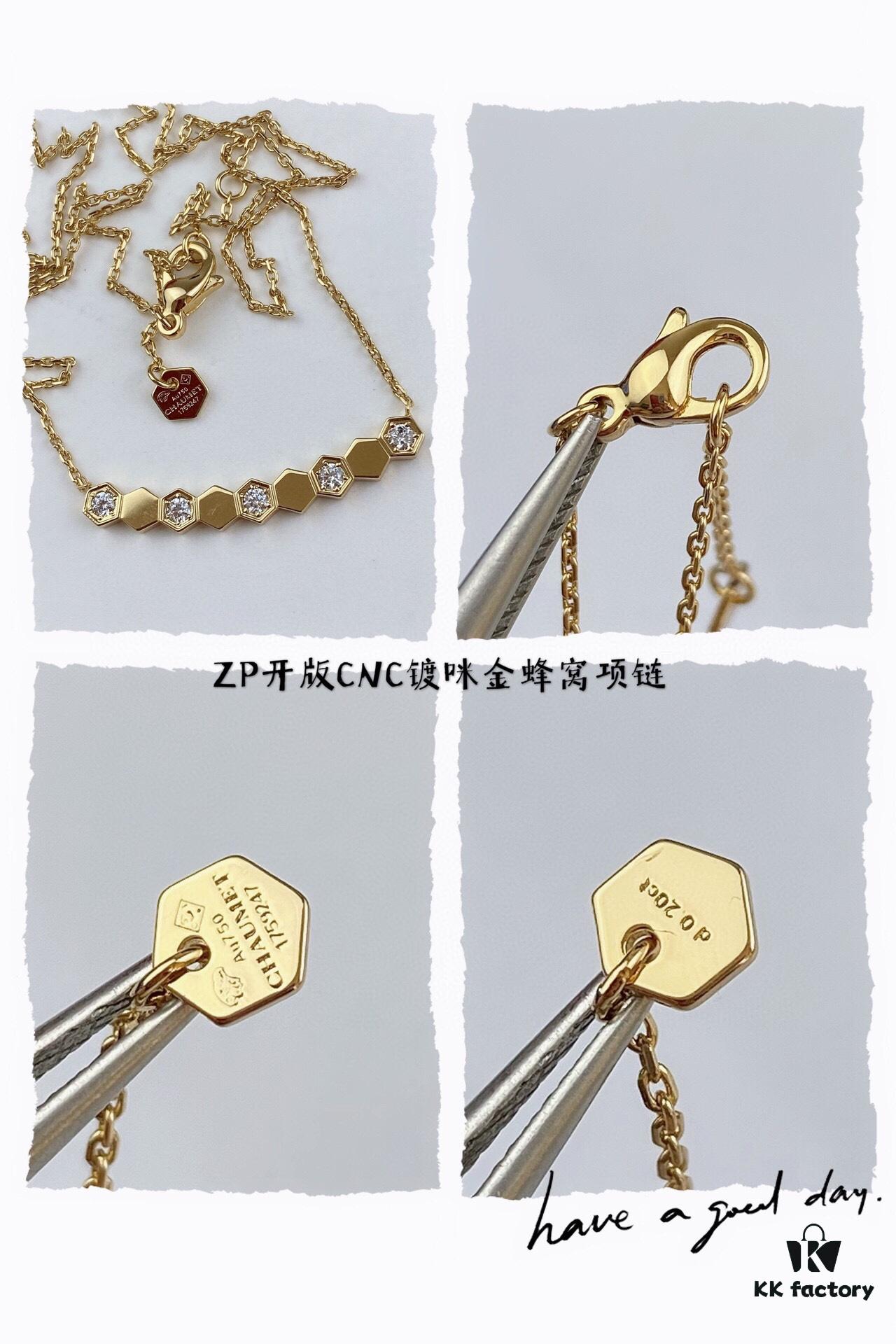 6930007999f2d84055c8ec4e New Arrival Supreme Design! SAMMY Honeycomb Necklace, Exquisitely Crafted with Imported CNC Precision Carving, Available in White Gold and Rose Gold, In Stock