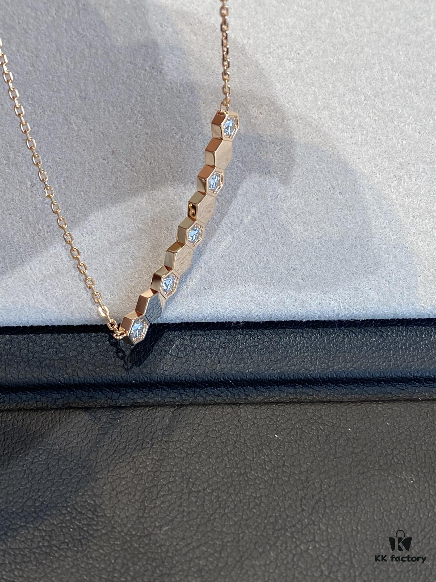 6930008099f2d84055c8ec53 New Arrival Supreme Design! SAMMY Honeycomb Necklace, Exquisitely Crafted with Imported CNC Precision Carving, Available in White Gold and Rose Gold, In Stock