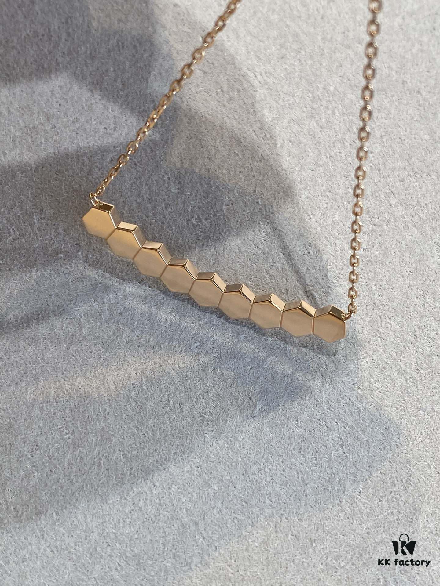 6930008899f2d84055c8ec5a New Arrival Supreme Design! SAMMY Honeycomb Necklace, Exquisitely Crafted with Imported CNC Precision Carving, Available in White Gold and Rose Gold, In Stock