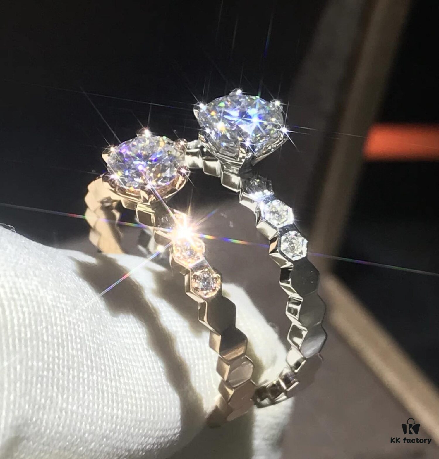 6930009699f2d84055c8ec68 Chaumet Paris Hive Solitaire Ring, Bridal Diamond Iconic Design, Elegant and Radiant