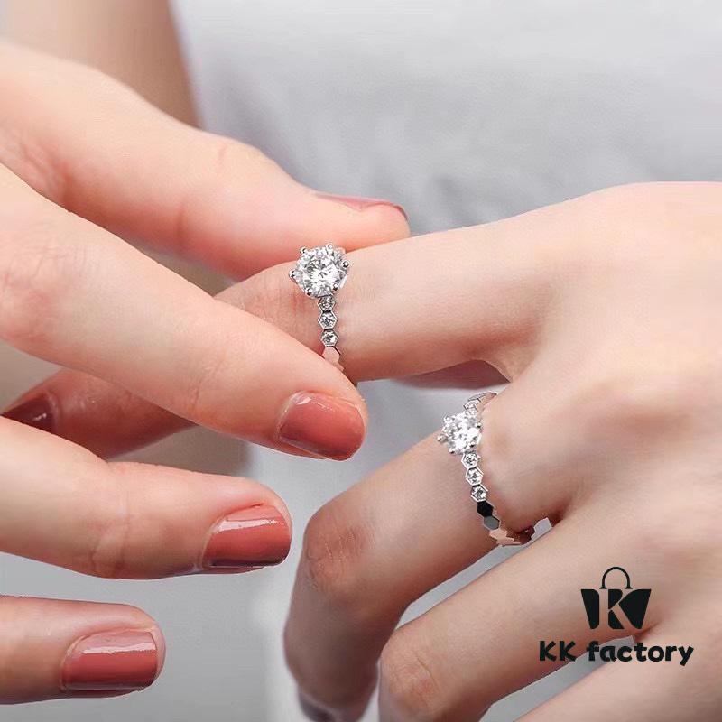 6930009b99f2d84055c8ec6c Chaumet Paris Hive Solitaire Ring, Bridal Diamond Iconic Design, Elegant and Radiant
