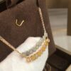 693000af99f2d84055c8ec8a CH@UMET Honeycomb Diamond-Cut Necklace, Dual-Finish Design, CNC Precision Carved with Full Hand-Set Stones, Double-Sided Wearable V-Gold Plated Jewelry in Silver and Rose Gold, 39-43cm Length