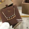 693000b099f2d84055c8ec8d CH@UMET Honeycomb Diamond-Cut Necklace, Dual-Finish Design, CNC Precision Carved with Full Hand-Set Stones, Double-Sided Wearable V-Gold Plated Jewelry in Silver and Rose Gold, 39-43cm Length