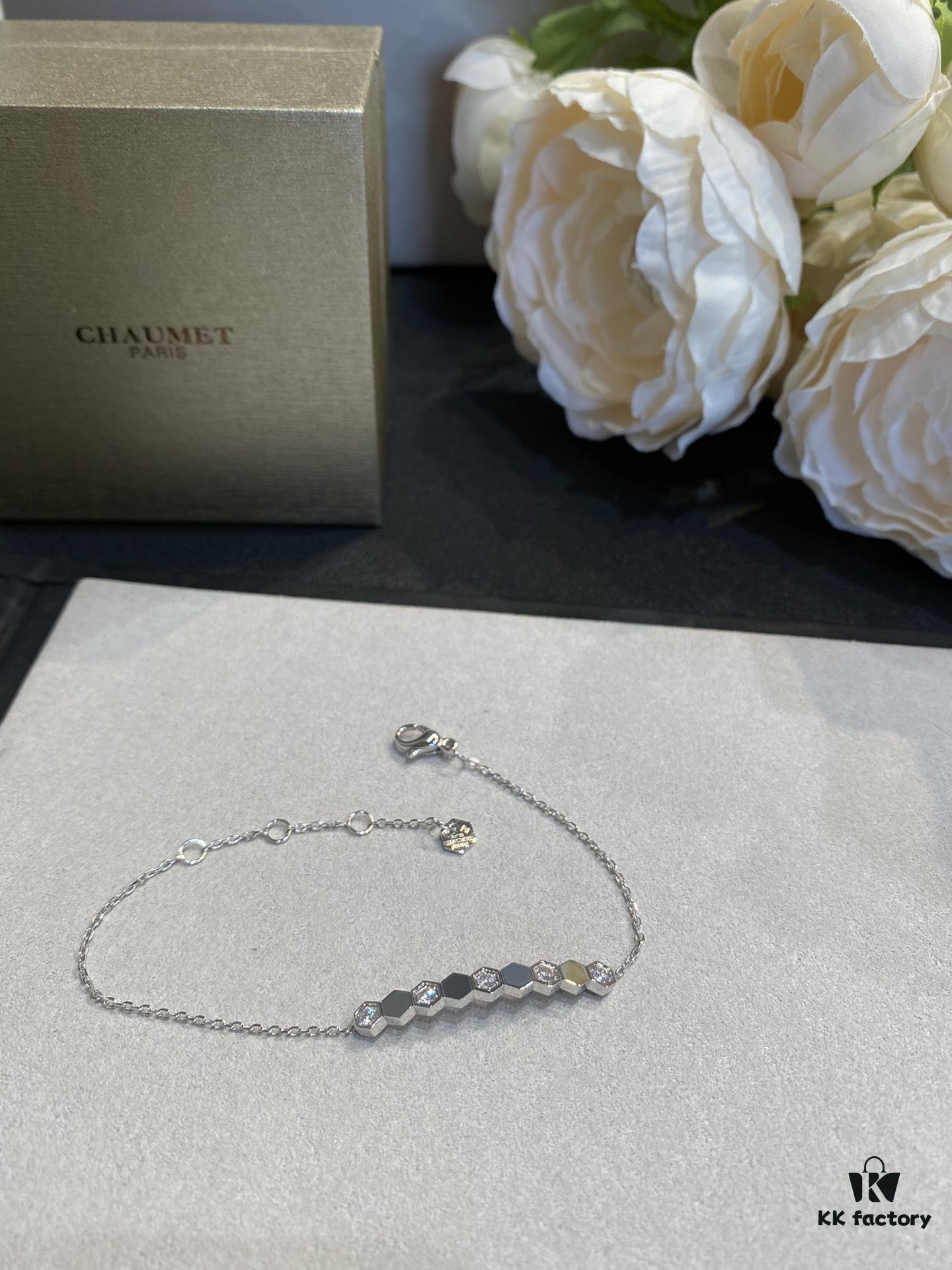 693000b999f2d84055c8ec95 CH@UMET Shangmei Bee My Love Honeycomb Bracelet - New Arrival Rose Gold & White Gold V Gold Plated Thick Gold Luxury Jewelry