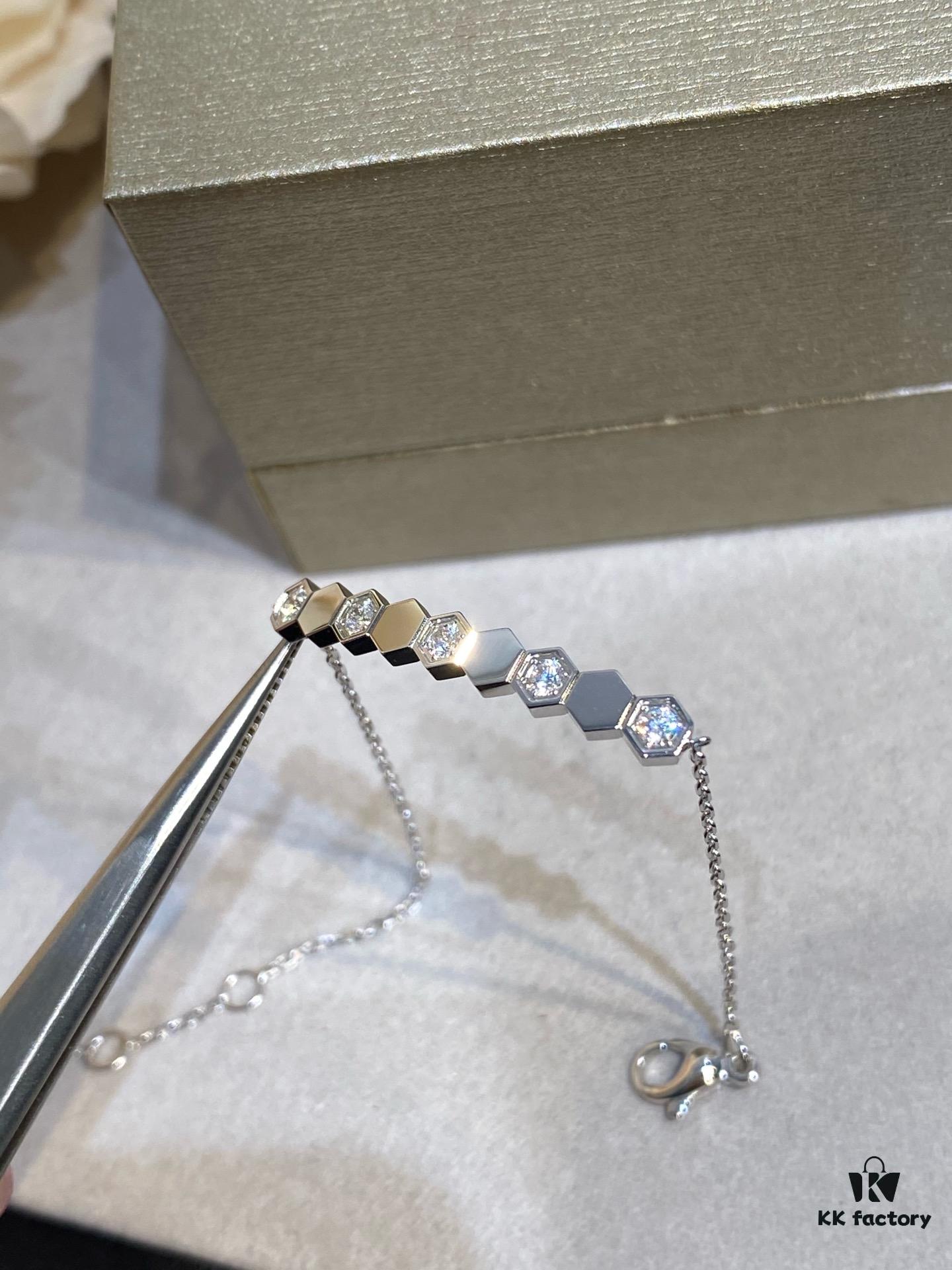 693000b999f2d84055c8ec96 CH@UMET Shangmei Bee My Love Honeycomb Bracelet - New Arrival Rose Gold & White Gold V Gold Plated Thick Gold Luxury Jewelry