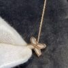 693000cf99f2d84055c8ecae Cross Necklace in Rose Gold with White Shell, Chu Shang Meets Paris Elegance, 37.5-41.5cm, V-Gold Plated Thick Gold Finish, Paired with Natural Deep-Sea White Shell, Exquisitely Crafted on Both Sides, Individually Stone-Cut