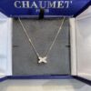693000cf99f2d84055c8ecaf Cross Necklace in Rose Gold with White Shell, Chu Shang Meets Paris Elegance, 37.5-41.5cm, V-Gold Plated Thick Gold Finish, Paired with Natural Deep-Sea White Shell, Exquisitely Crafted on Both Sides, Individually Stone-Cut