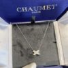 693000d499f2d84055c8ecb4 Cross Necklace in Rose Gold with White Shell, Chu Shang Meets Paris Elegance, 37.5-41.5cm, V-Gold Plated Thick Gold Finish, Paired with Natural Deep-Sea White Shell, Exquisitely Crafted on Both Sides, Individually Stone-Cut