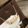 693000f299f2d84055c8ecd9 CH@UMET Honeycomb Diamond-Cut Necklace, Dual-Finish Design, CNC Precision Carved with Full Hand-Set Stones, Double-Sided Wearable V-Gold Plated Jewelry in Silver and Rose Gold, 39-43cm Length