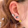 6930010499f2d84055c8ecea SOPHIA PARIS Bee My Love Earrings, Liu Yifei's Same Style Honeycomb Design, Delicate and Exquisite Jewelry Piece