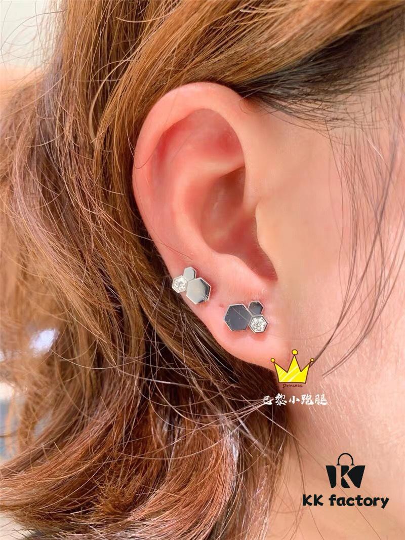 6930010499f2d84055c8ecea SOPHIA PARIS Bee My Love Earrings, Liu Yifei's Same Style Honeycomb Design, Delicate and Exquisite Jewelry Piece