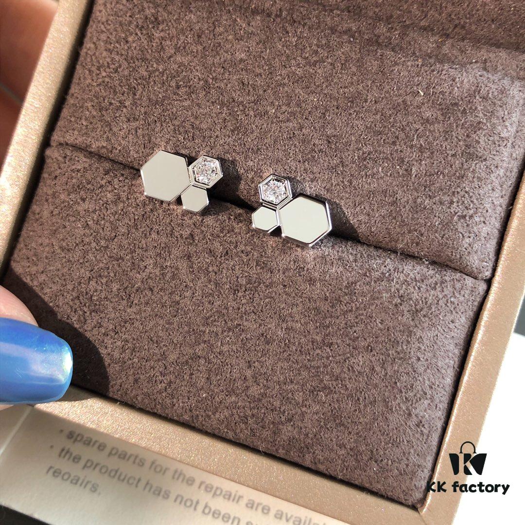6930010499f2d84055c8eceb Charme Paris Bee My Love Series Honeycomb Earrings, Same Style as Liu Yifei's Worn Pair
