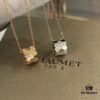 6930010c99f2d84055c8ecf0 CHAUMET Honeycomb Half-Diamond Small Cylinder Necklace, Two Tones, Double-Sided Wearing, V-Gold Material