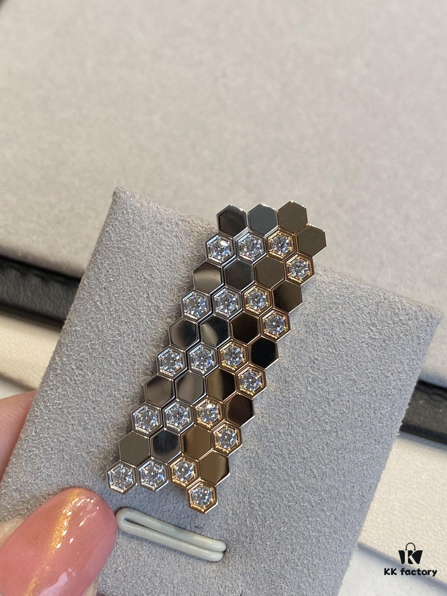 6930011599f2d84055c8ecf7 Shangmei Honeycomb Earrings, Long Style, Seamless Stacking Design with Precision-Crafted Ear Pins