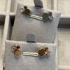 6930012a99f2d84055c8ed02 Shangmei Honeycomb Stud Earrings, Three Different Hexagons, Multi-Stage Precision Carving, Most Complex Craftsmanship!