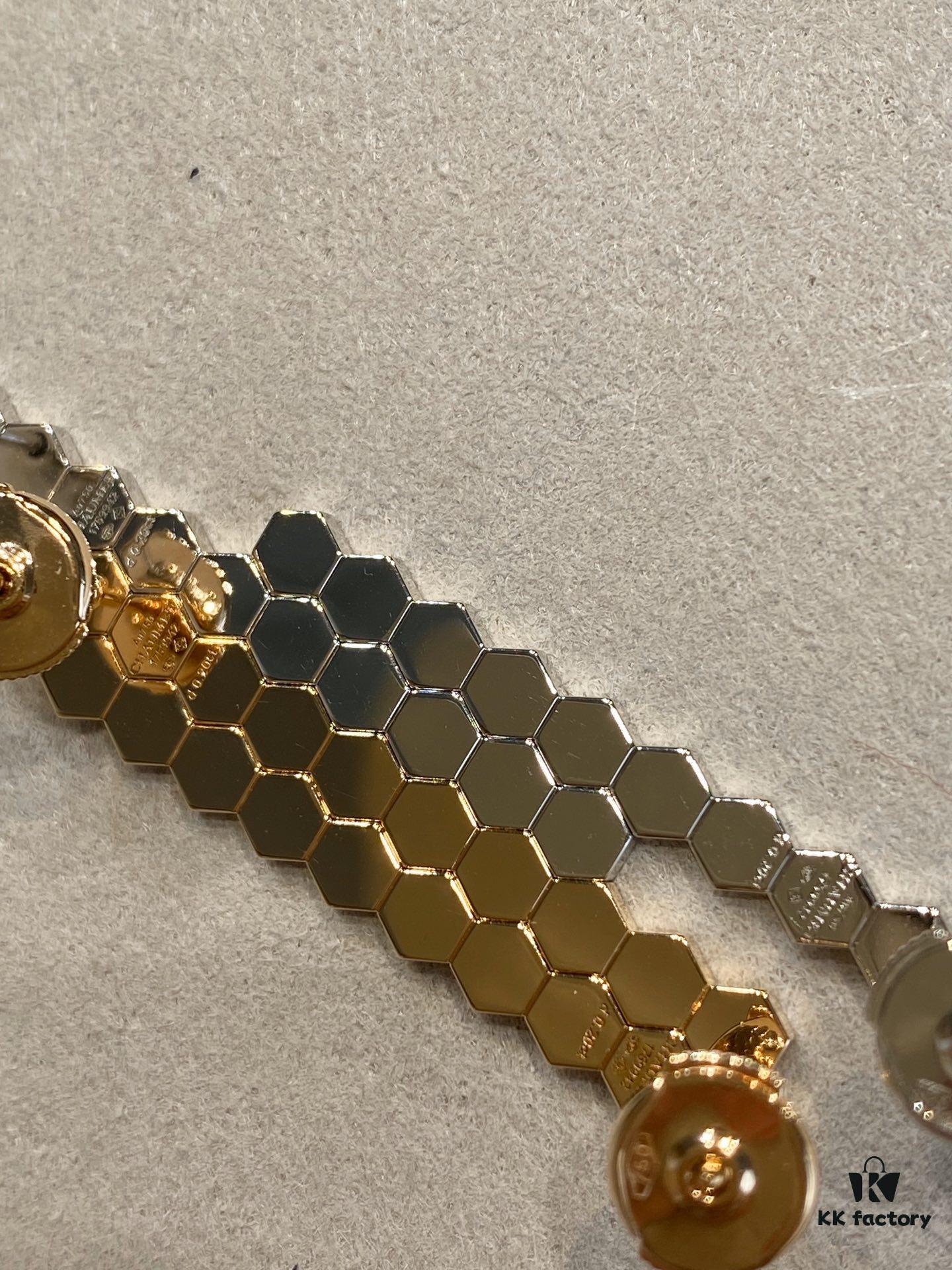 6930012c99f2d84055c8ed04 Shangmei Honeycomb Earrings, Long Style, Seamless Stacking Design with Precision-Crafted Ear Pins