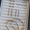 SAMMIX Honeycomb Bracelet, Stud Earrings, Ring, Necklace