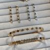 SAMMIX Honeycomb Bracelet, Stud Earrings, Ring, Necklace