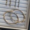 SAMMIX Honeycomb Bracelet, Stud Earrings, Ring, Necklace