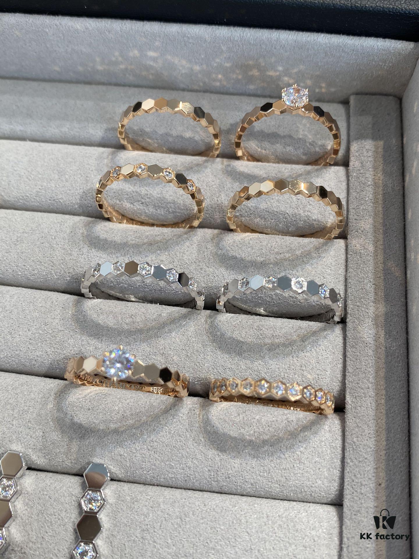 SAMMIX Honeycomb Bracelet, Stud Earrings, Ring, Necklace