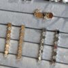 SAMMIX Honeycomb Bracelet, Stud Earrings, Ring, Necklace