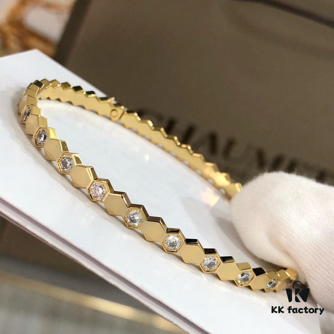 6930015899f2d84055c8ed2d CHUMET Shangmei Honeycomb Diamond Bracelet, Three Colors Available