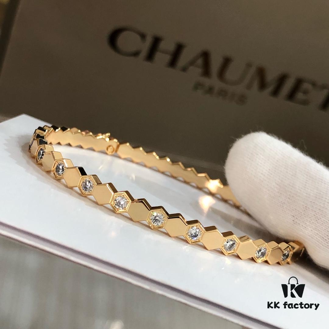 6930015b99f2d84055c8ed31 CHUMET Shangmei Honeycomb Diamond Bracelet, Three Colors Available