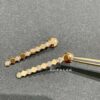 Shangmei Honeycomb Long Stud Earrings