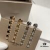 6930017b99f2d84055c8ed4e V Gold Material Shang* Honeycomb Earrings Long Style, Minimalist Design, Luxury Jewelry Custom