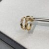 6930019d99f2d84055c8ed70 Ch@umet Shangmei Bee My Love Series Geometric Honeycomb Inspired 18K Thick Gold Plated Circular Earrings