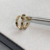 6930019e99f2d84055c8ed71 Ch@umet Shangmei Bee My Love Series Geometric Honeycomb Inspired 18K Thick Gold Plated Circular Earrings