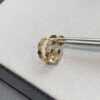 6930019f99f2d84055c8ed72 Ch@umet Shangmei Bee My Love Series Geometric Honeycomb Inspired 18K Thick Gold Plated Circular Earrings