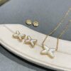 Cross Necklace and Stud Earrings Set, Ready Stock Available