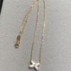 693001bc99f2d84055c8ed92 Cross Necklace in Rose Gold with White Shell, Chu Shang Mei Paris, Palladium Plated + 0.5 Version, 37.5-41.5cm, Full V-Gold with Natural Deep-Sea White Shell, Individually Carved Stone Setting, Center Inlaid with Premium Silicon Titanium Material